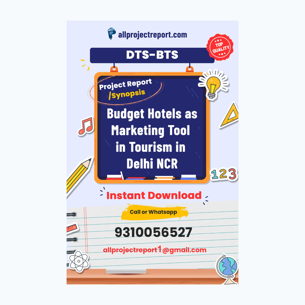 Budget Hotels as Marketing Tool in Tourism in Delhi NCR